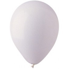 White Standard latex balloon 12"